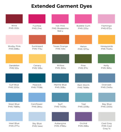 Individual Color Swatches | TS Designs